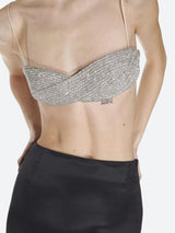 Litlookz Studio Sparkle Rhinestone Bra Crop Top, view 3
