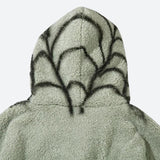 Litlookz Studio Spider Full Zip-Up Teddy Hoodie Jacket, view 6