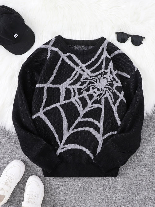 Litlookz Studio Spiderweb Pullover Sweater