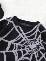 Litlookz Studio Spiderweb Pullover Sweater, view 4