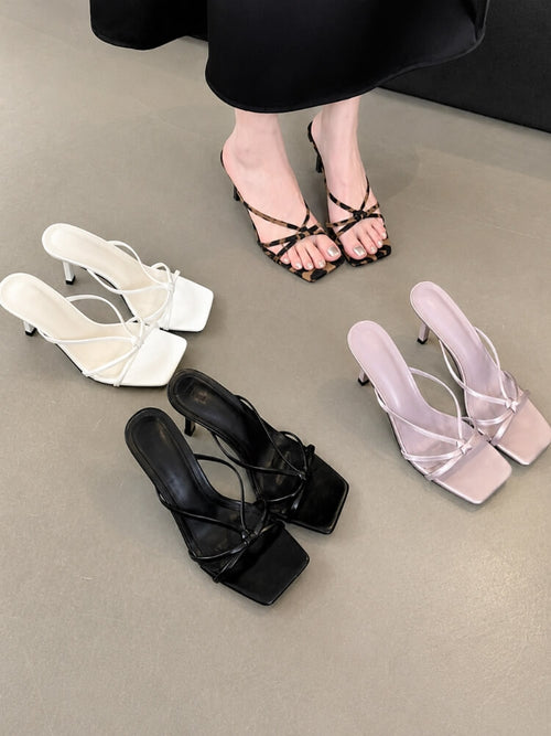 Litlookz Studio Square Toe Heels