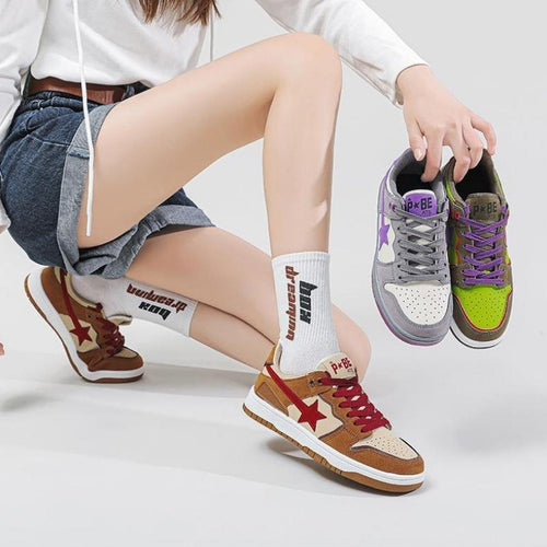 Litlookz Studio Star Embroidered Multicolor Sneakers