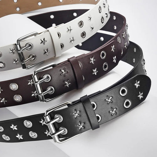 Litlookz Studio Star Studded Belt with Chain