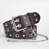 Litlookz Studio Star Studded Belt with Chain, view 4