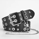 Litlookz Studio Star Studded Belt with Chain, view 5