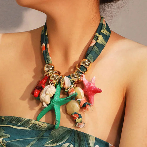 Litlookz Studio Starfish Charm Necklace