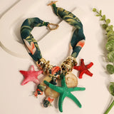 Litlookz Studio Starfish Charm Necklace, view 2