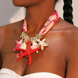 Litlookz Studio Starfish Charm Necklace, view 3