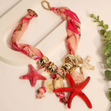Litlookz Studio Starfish Charm Necklace, view 4