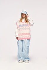 Litlookz Studio Stars Twinkle Fluffy Sweater Vest, view 2