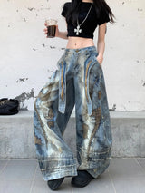 Litlookz Studio Stitch Baggy Jeans, view 3