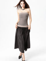 Litlookz Studio Strapless Earthy Maxi Dress, view 2