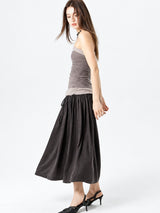 Litlookz Studio Strapless Earthy Maxi Dress, view 5