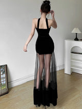 Litlookz Studio Strapless Sheer Maxi Dress, view 2