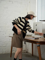 Litlookz Studio Striped Button Up Cardigan, view 2