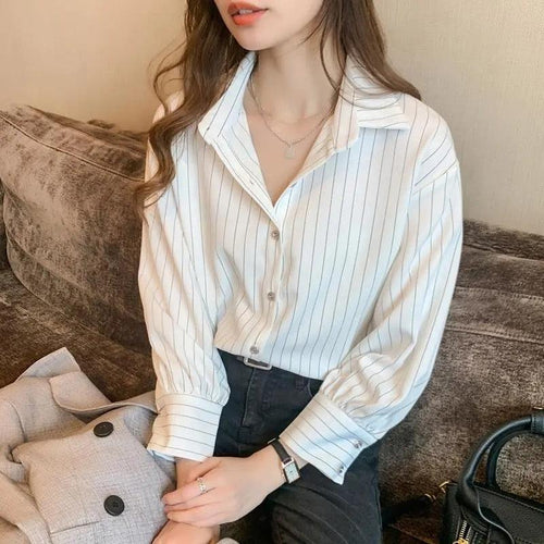 Litlookz Studio Striped Classic Long Sleeve Shirt