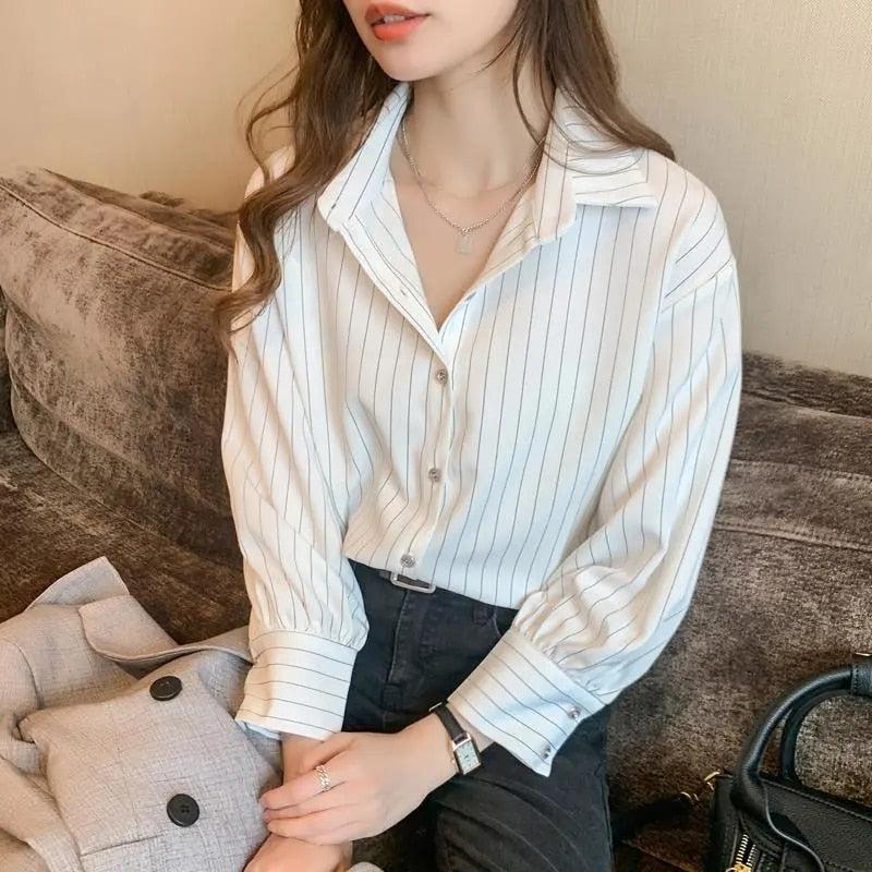 Litlookz Studio Striped Classic Long Sleeve Shirt