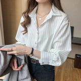 Litlookz Studio Striped Classic Long Sleeve Shirt, view 2