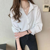 Litlookz Studio Striped Classic Long Sleeve Shirt, view 3