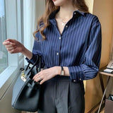 Litlookz Studio Striped Classic Long Sleeve Shirt, view 6