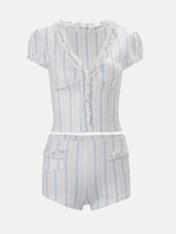 Litlookz Studio Striped Crop & Shorts Set, view 5
