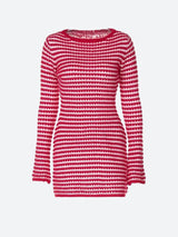 Litlookz Studio Striped Knitted Mini Dress, view 5