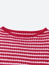 Litlookz Studio Striped Knitted Mini Dress, view 6