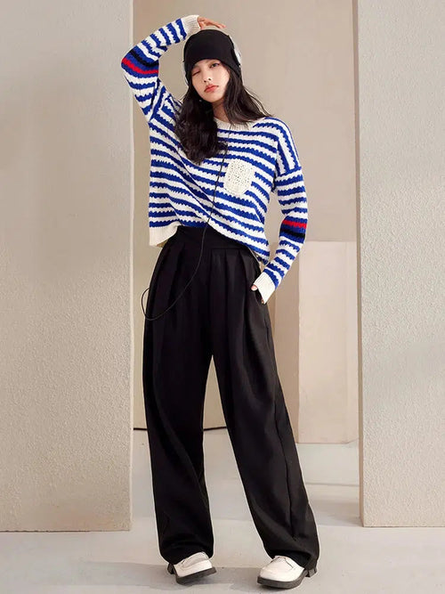 Litlookz Studio Striped Knitted Sweater
