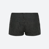 Litlookz Studio Striped Micro Shorts, view 4