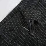 Litlookz Studio Striped Micro Shorts, view 5