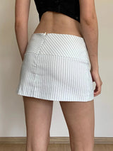 Litlookz Studio Striped Office Mini Skirt, view 3