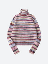 Litlookz Studio Striped Turtleneck Sweater, view 4