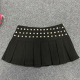 Litlookz Studio Studded Pleated Micro Skirt, view 2