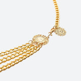 Litlookz Studio Sun Medallion Chain Belt, view 3