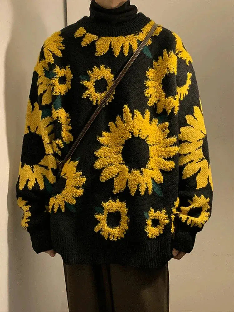 Litlookz Studio Sunflower Knitted Sweater
