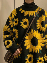 Litlookz Studio Sunflower Knitted Sweater, view 2