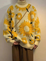 Litlookz Studio Sunflower Knitted Sweater, view 5