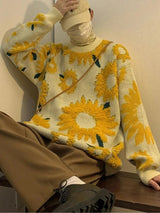 Litlookz Studio Sunflower Knitted Sweater, view 6