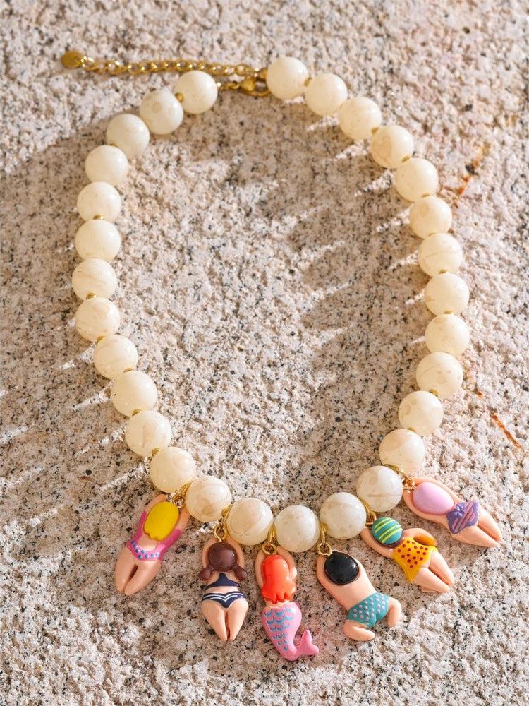 Litlookz Studio Swimsuit Figurines Necklace