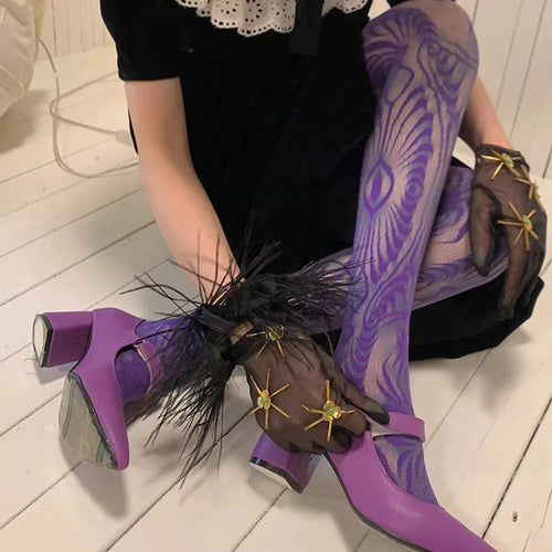 Litlookz Studio Swirl Sheer Tights