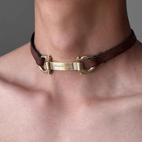 Litlookz Studio Tag Choker Necklace
