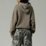 Litlookz Studio Tall Embroidered Knitted Hoodie, view 2