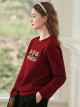 Litlookz Studio Teddy Bears Embroidered Sweatshirt, view 3