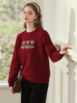 Litlookz Studio Teddy Bears Embroidered Sweatshirt, view 4