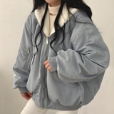 Litlookz Studio Teddy Reversible Hooded Jacket, view 4