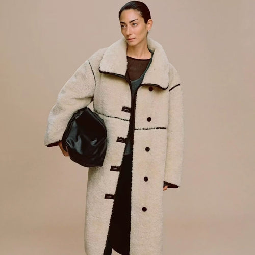 Litlookz Studio Teddy Trim Coat