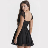 Litlookz Studio Tie-Back Lace Mini Dress, view 6