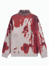 Litlookz Studio Tie Dye Turtle Neck Knitted Sweater, view 2