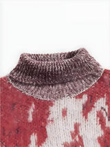 Litlookz Studio Tie Dye Turtle Neck Knitted Sweater, view 3