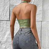 Litlookz Studio Tie Front Top, view 2